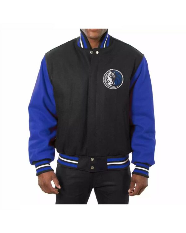 Dallas Mavericks Jeff Hamilton Two Tone Varsity Jacket