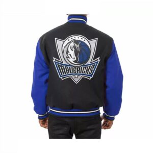 Dallas Mavericks Jeff Hamilton Two Tone Varsity Jacket