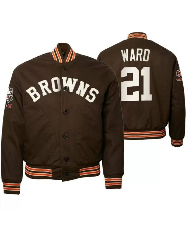 Denzel Ward Cleveland Browns NFL Satin Jacket