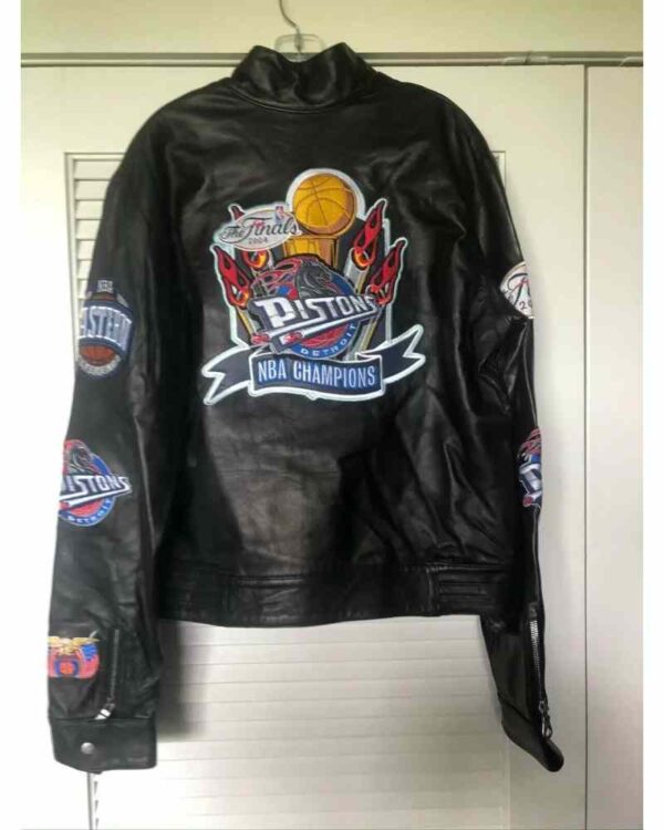 Detroit Pistons 2004 Finals Champions Black Jacket