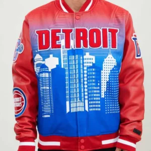 Detroit Pistons Remix Varsity Jacket