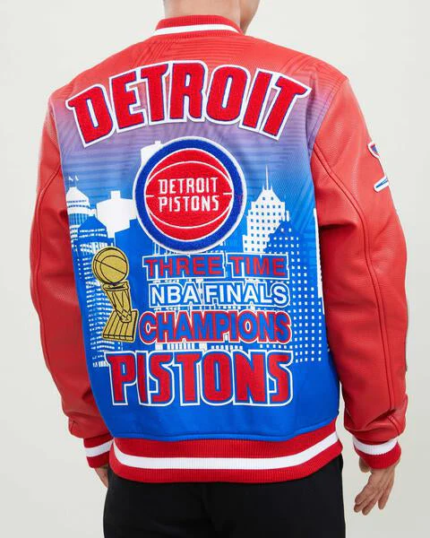Detroit Pistons Remix Varsity Jacket