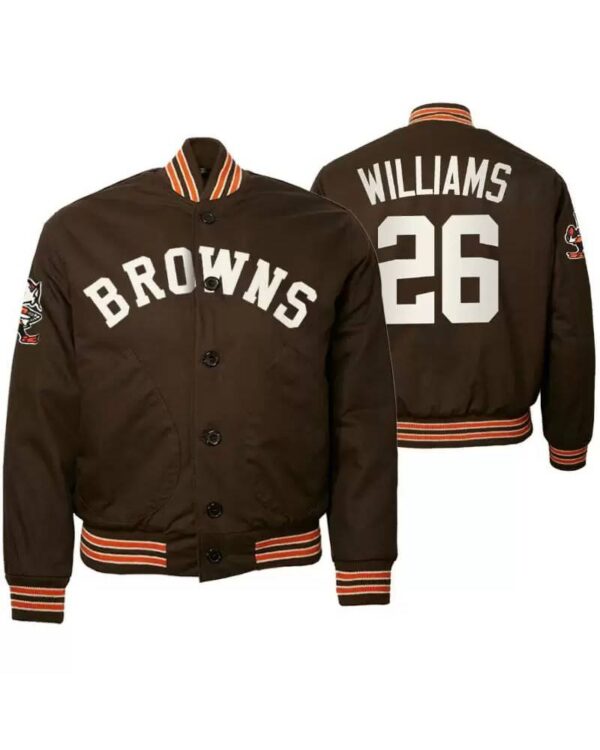 Greedy Williams Cleveland Browns NFL Satin Jacket