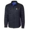 Houston Astros Navy Shirt Quilted Jacket