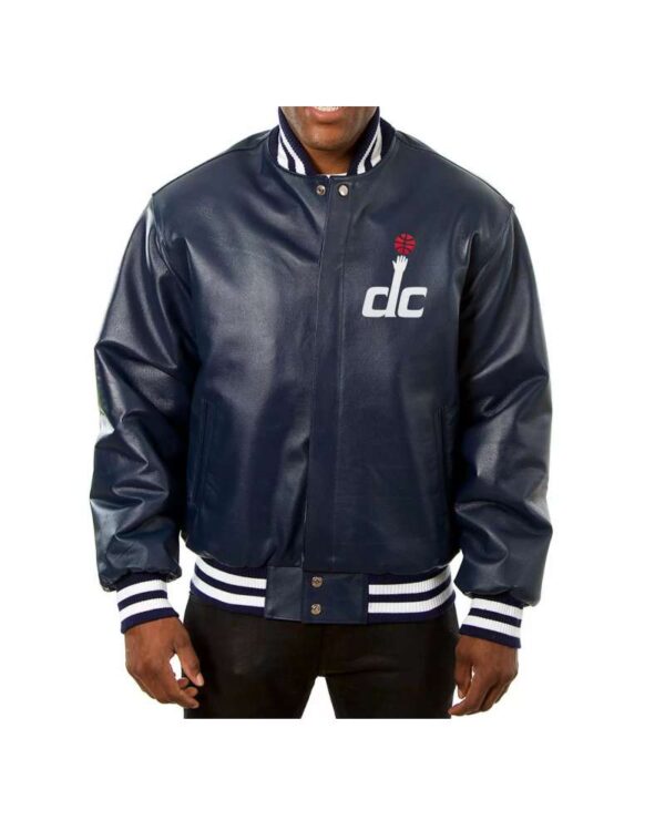 JH Design NBA Washington Wizards Leather Jacket