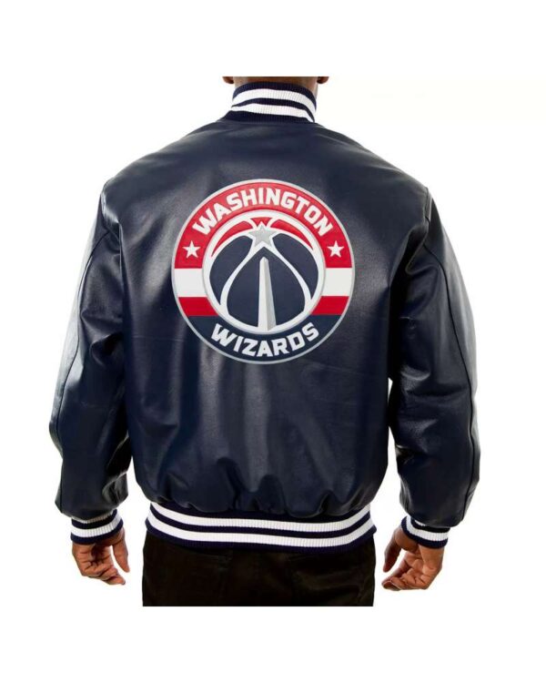 JH Design NBA Washington Wizards Leather Jacket