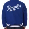 Kansas City Royals Wool Letterman Blue Jacket