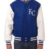 Kansas City Royals Blue and White Varsity Jacket