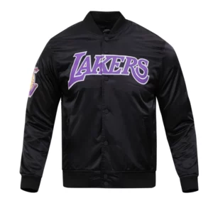Los Angeles Lakers Big Logo Satin Jacket