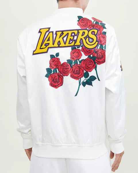 Los Angeles Lakers Rose Satin Jacket