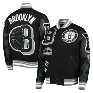 Mash Up Brooklyn Nets Varsity Jacket