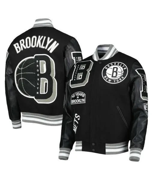 Mash Up Brooklyn Nets Varsity Jacket