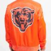 Men’s Pro Standard Chicago Bears Orange Satin Jacket