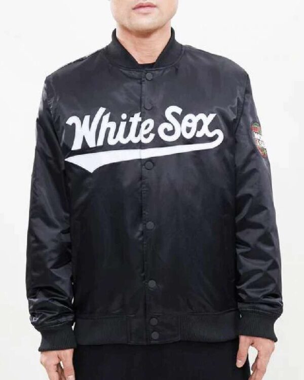 Men’s Pro Standard Chicago White Sox Black Satin Jacket