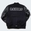 Men’s Pro Standard Las Vegas Raiders Triple Black Varsity Jacket 