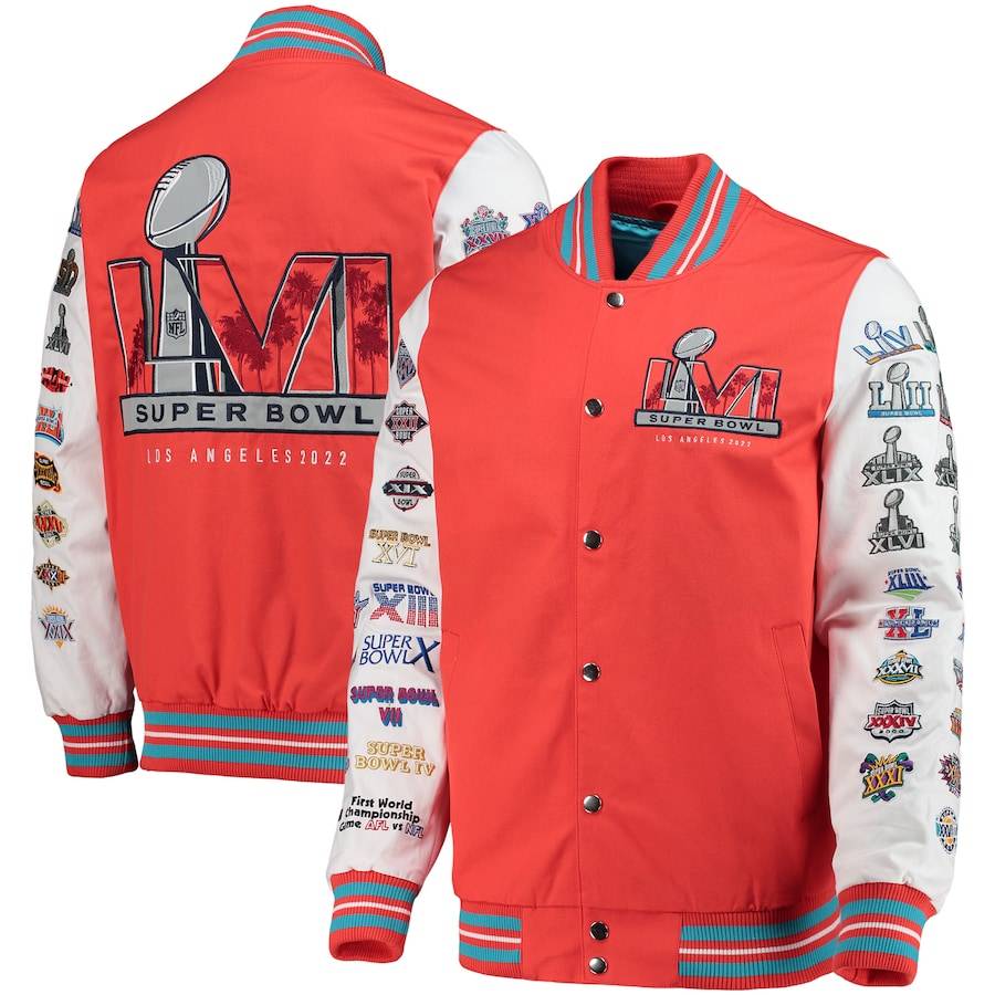 Los Angeles Rams Super Bowl LVI Champions Full-Snap Leather Jacket