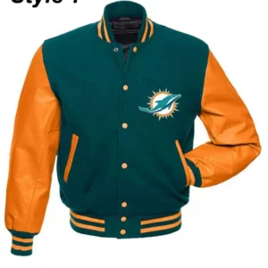 Miami Dolphins Letterman Jacket