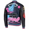 Miami Heat Pro Standard Black Pyramid Varsity Jacket