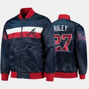 MLB Atlanta Braves Austin Riley Satin Jacket