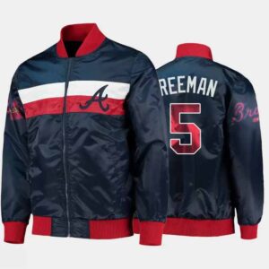 MLB Atlanta Braves Freddie Freeman Satin Jacket
