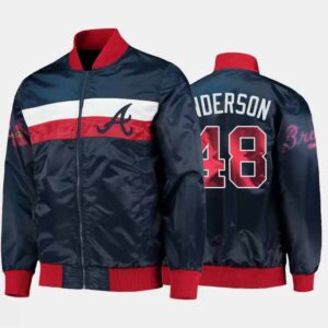 MLB Atlanta Braves Ian Anderson Satin Jacket