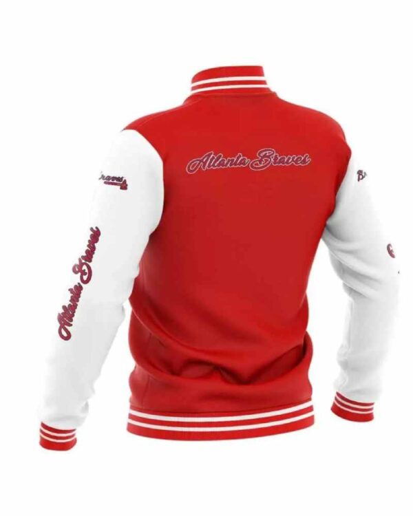 MLB Atlanta Braves Red Baseball Varsity Jacket