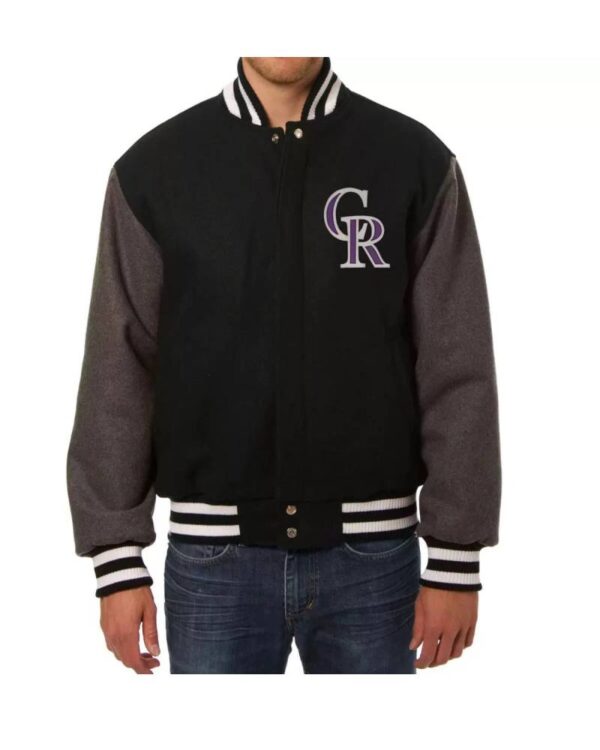 MLB Colorado Rockies Two Tone Varsity Jacket