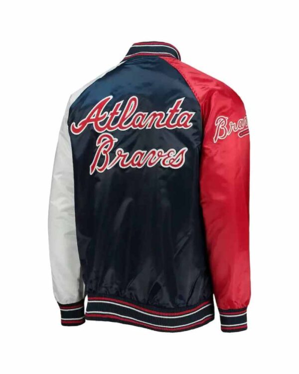 MLB Tricolor Atlanta Braves Satin Jacket