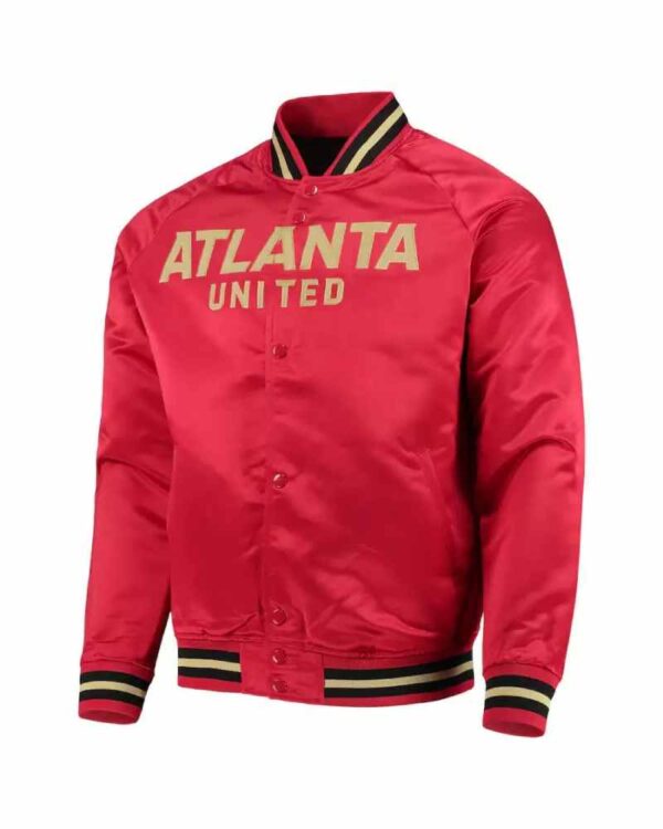 MLS Team Atlanta United FC Red Satin Jacket