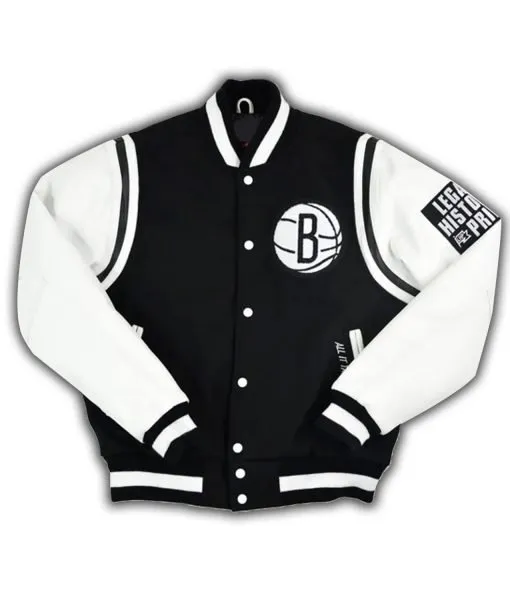 Brooklyn Nets Motto Varsity Jacket