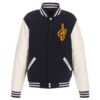 Navy and White Cleveland Cavaliers Reversible Jacket