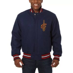 Navy Cleveland Cavaliers Wool Jacket
