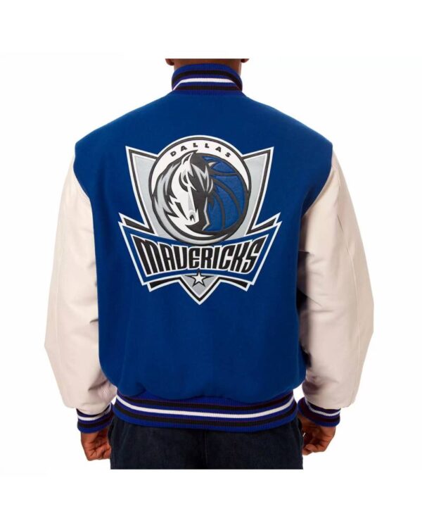 NBA Dallas Mavericks Jeff Hamilton Blue Varsity Jacket