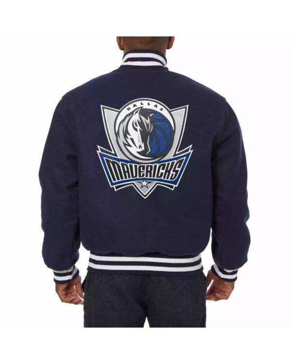 NBA Dallas Mavericks Jeff Hamilton Blue Wool Jacket