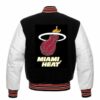 Miami Heat NBA Leather Bomber Jacket