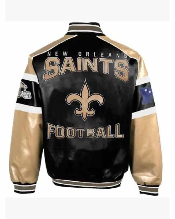 New Orleans Saints Football Leather Jacket
