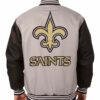 New Orleans Saints NFL Black And Gray Textile Jacket