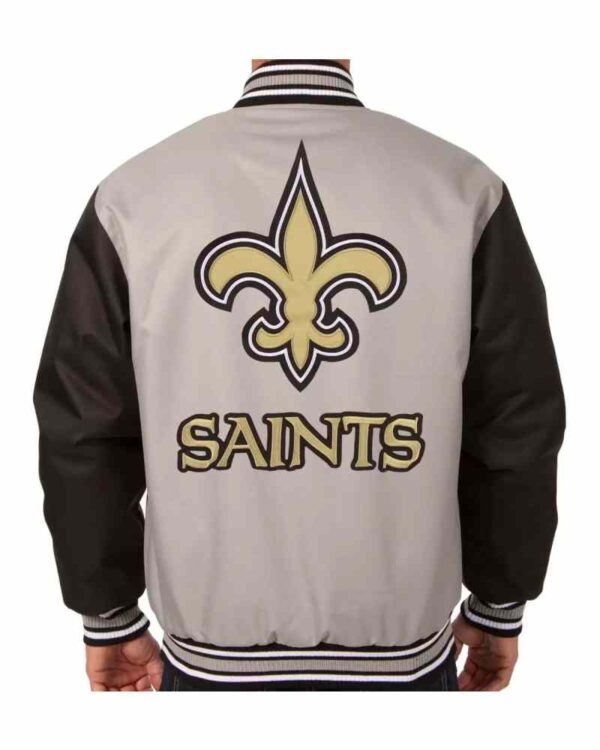 New Orleans Saints NFL Black And Gray Textile Jacket