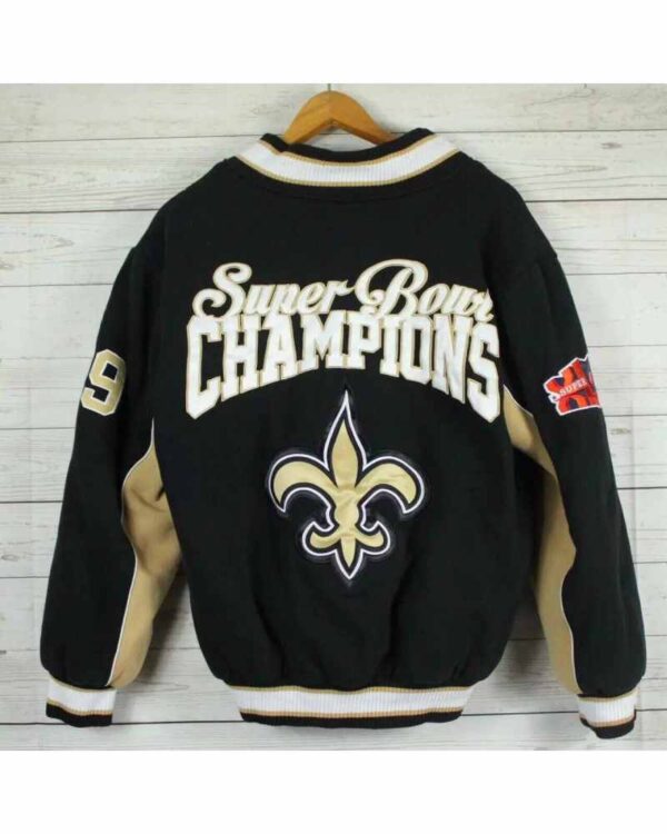 New Orleans Saints Super Bowl Champions Wool Jacket