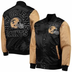 New Orleans Saints Throwback NFL Satin Jacket
