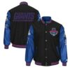 New York Giants Super Bowl XLVI Black/Blue Varsity Jacket