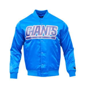 NEW YORK GIANTS TEAM BIG LOGO SATIN JACKET