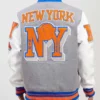 New York Knicks Mash Up Logo Varsity Jacket