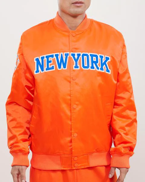 New York Knicks Wordmark Satin Jacket