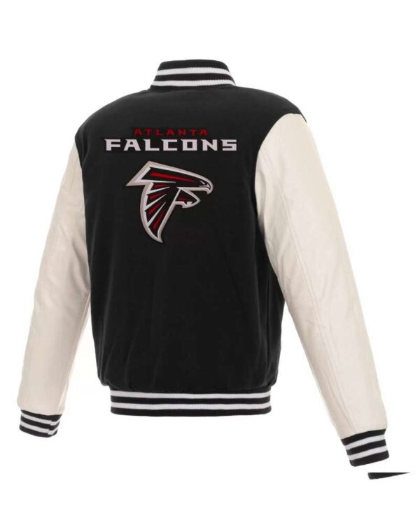 NFL Atlanta Falcons Black And White Varsity Jacket