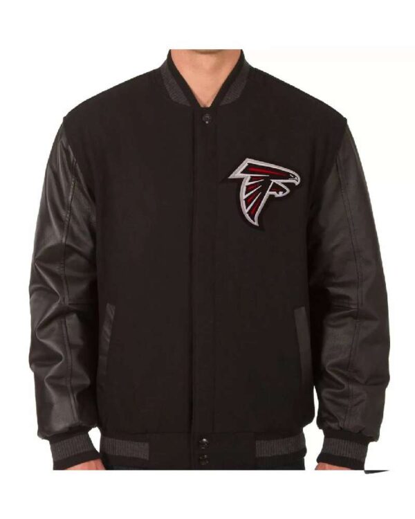 NFL Atlanta Falcons Black Varsity Jacket
