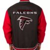 NFL Black And Red Atlanta Falcons Textile Jacket