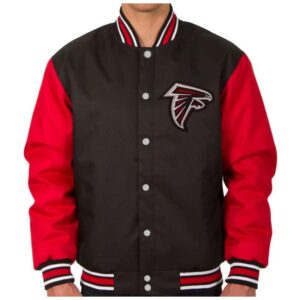 NFL Black And Red Atlanta Falcons Textile Jacket