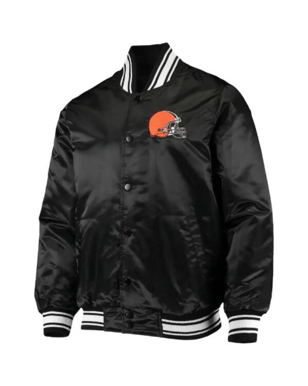 NFL Cleveland Browns Black Satin Jacket