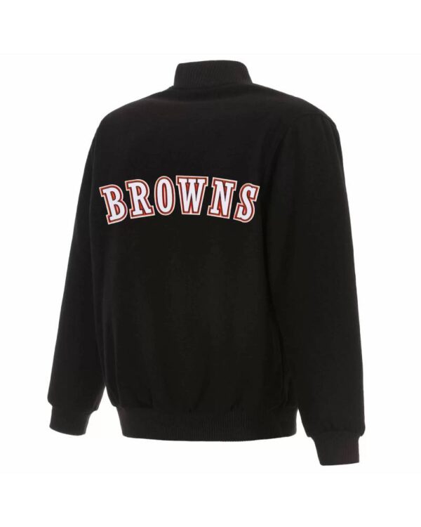 NFL Cleveland Browns Black Wool Jacket